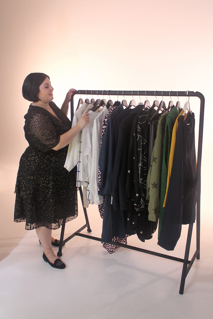 Plus Size Stylists like Michaela Leitz help their clients asses the pieces im their closet